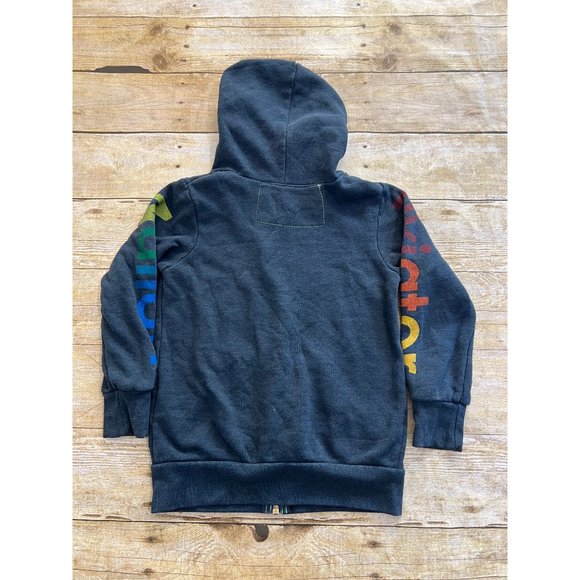 Aviator Nation Kids North Shore Zip Hoodie in Vintage Charcoal - Picture 3 of 6